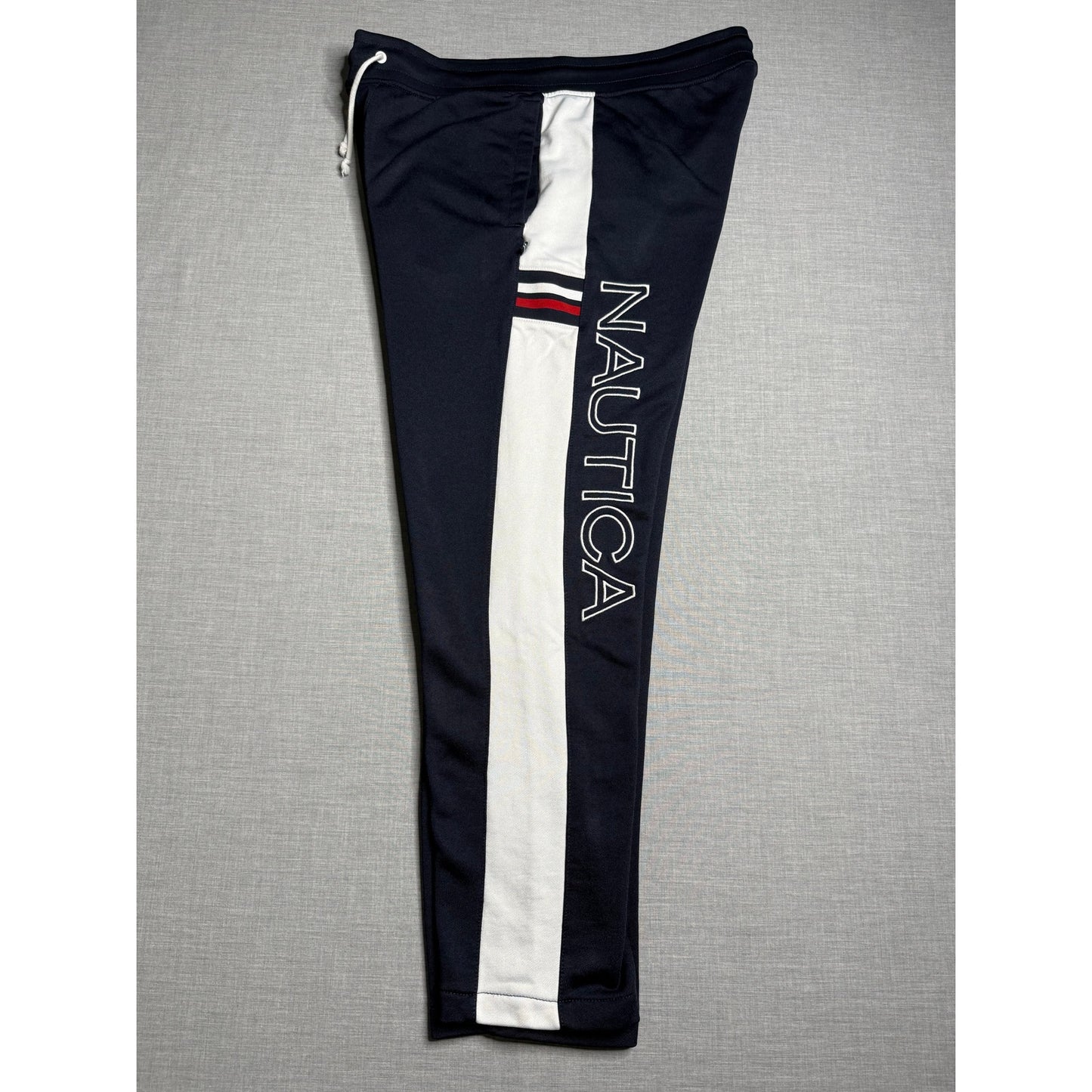 Nautica Side Stripe Wide Leg Baggy Sweatpants Large