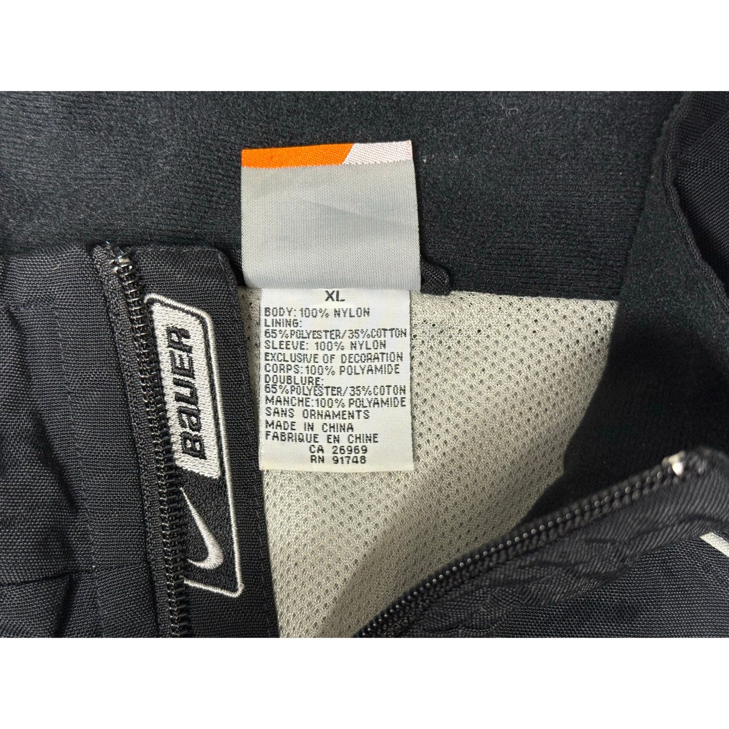 Vintage Y2K Nike Bauer Hockey Full Zip Jacket XL