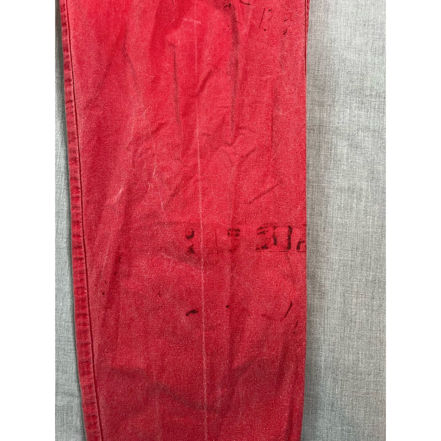 Vintage Brittgear Adjustable Waist Red Pants Small 34x32