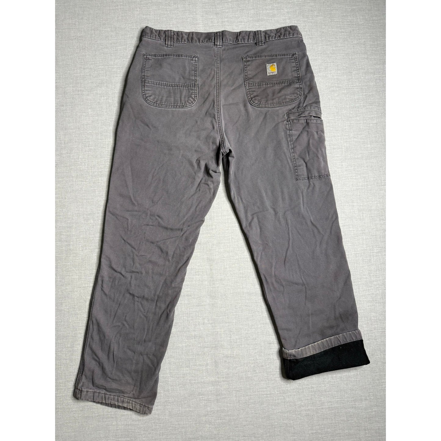 Carhartt Lined Relaxed Fit Rugged Flex Carpenter Work Pants 38x32