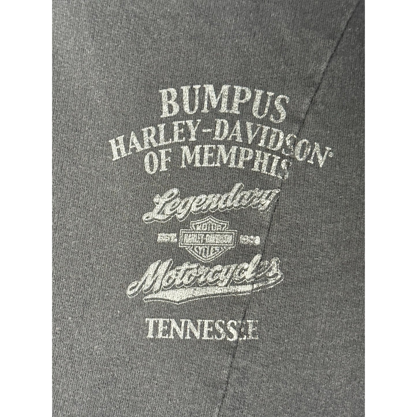 Vintage Y2K Harley Davidson Memphis Tennessee Full Zip Sweatshirt Women’s Medium
