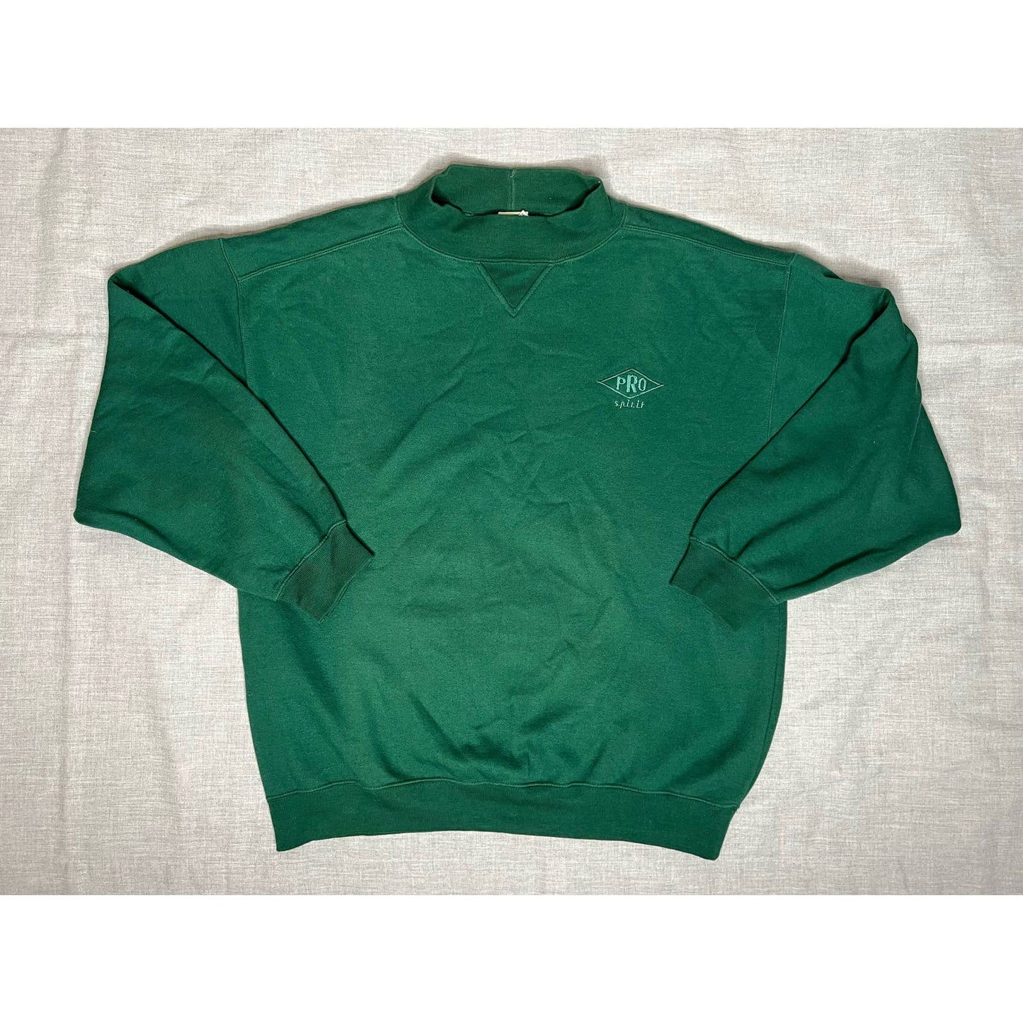 Vintage Pro Spirit Embroidered Pullover Crewneck Sweatshirt Large