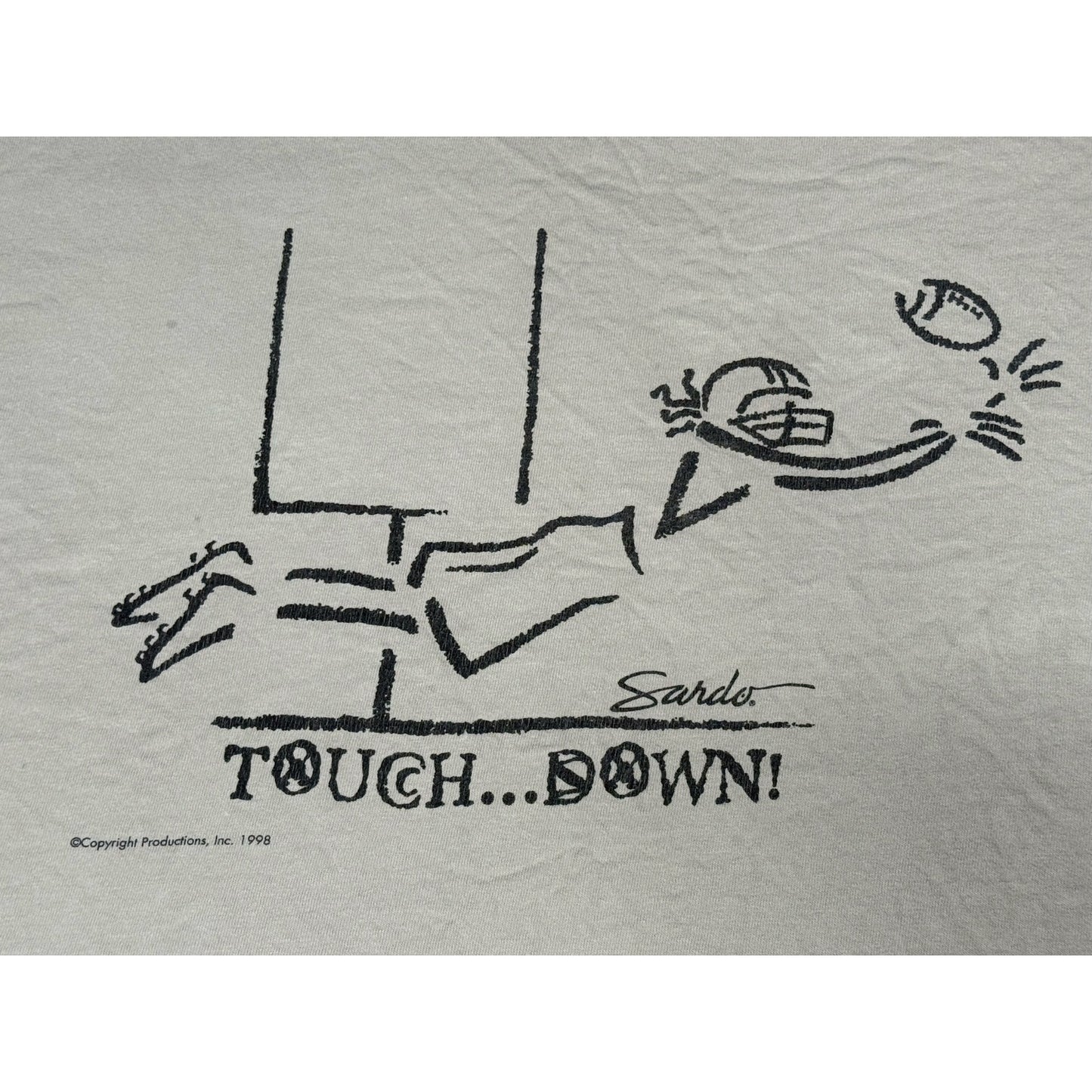 Vintage 1998 Touch Down Football T-shirt XL