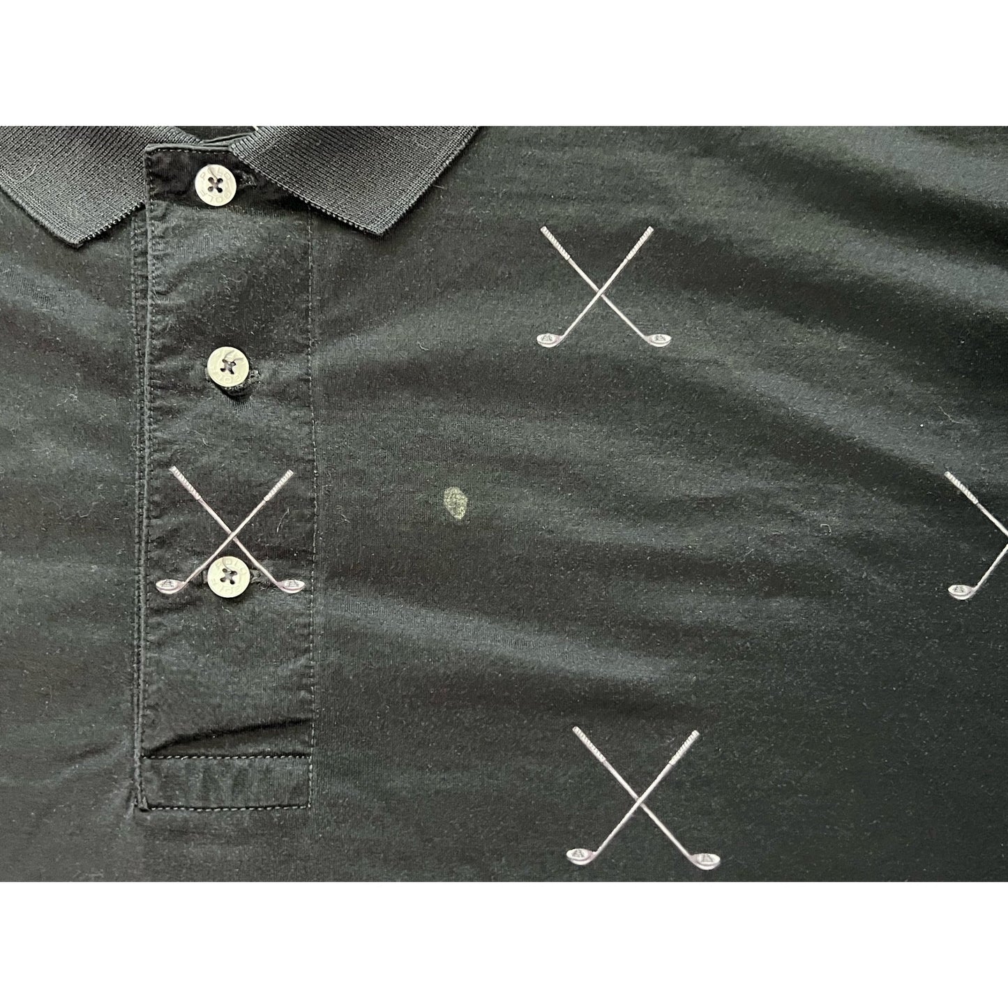 Vintage Polo Golf Ralph Lauren All Over Print Polo Shirt XL