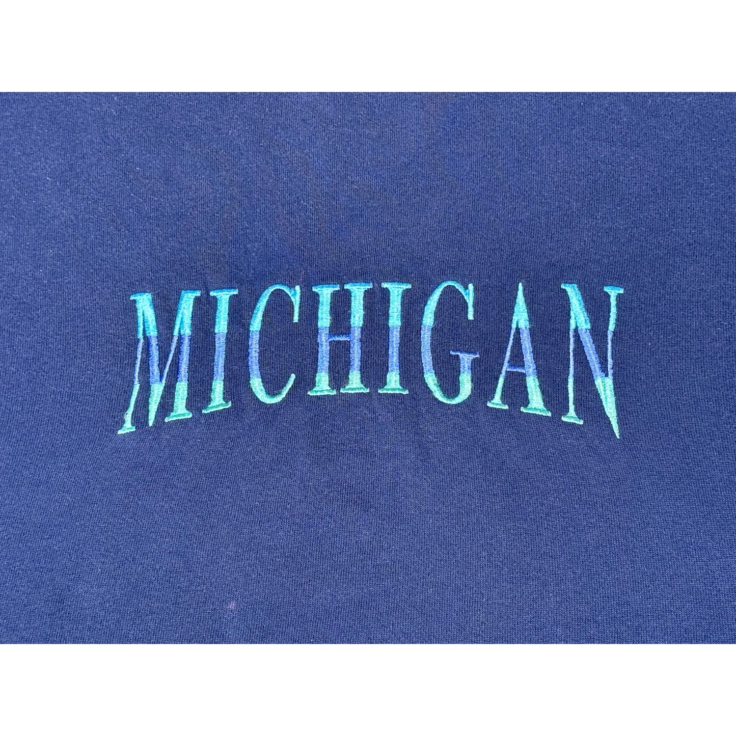 Vintage Michigan Embroidered Pullover Crewneck Sweatshirt XL