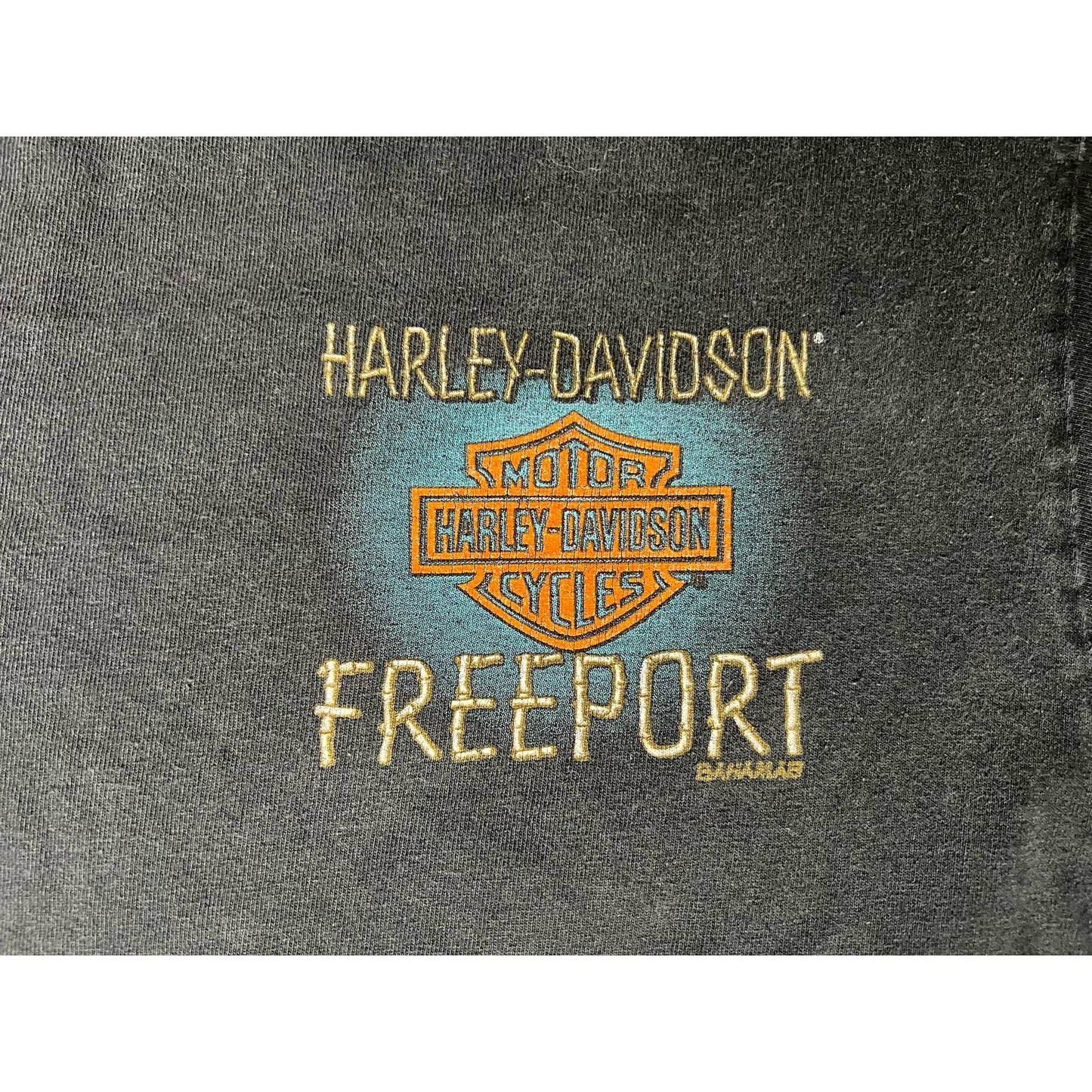 Harley Davidson Freeport Bahamas Double Sided T-shirt Medium