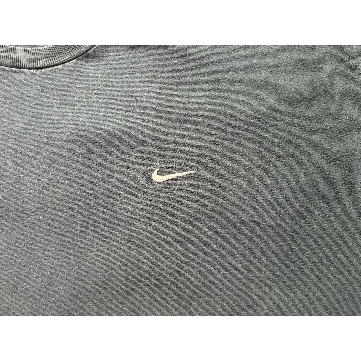Vintage Y2K Nike Mini Swoosh T-Shirt Black 2XL