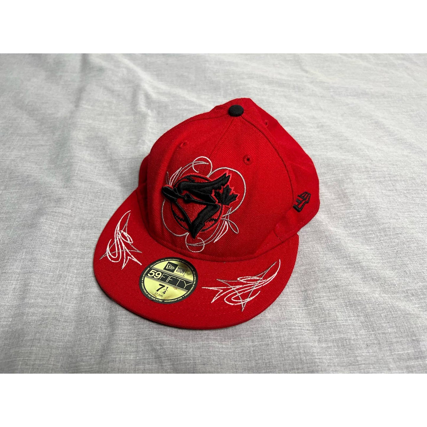 Toronto Blue Jays Tribal MLB New Era 59Fifty Fitted Hat 7 1/4