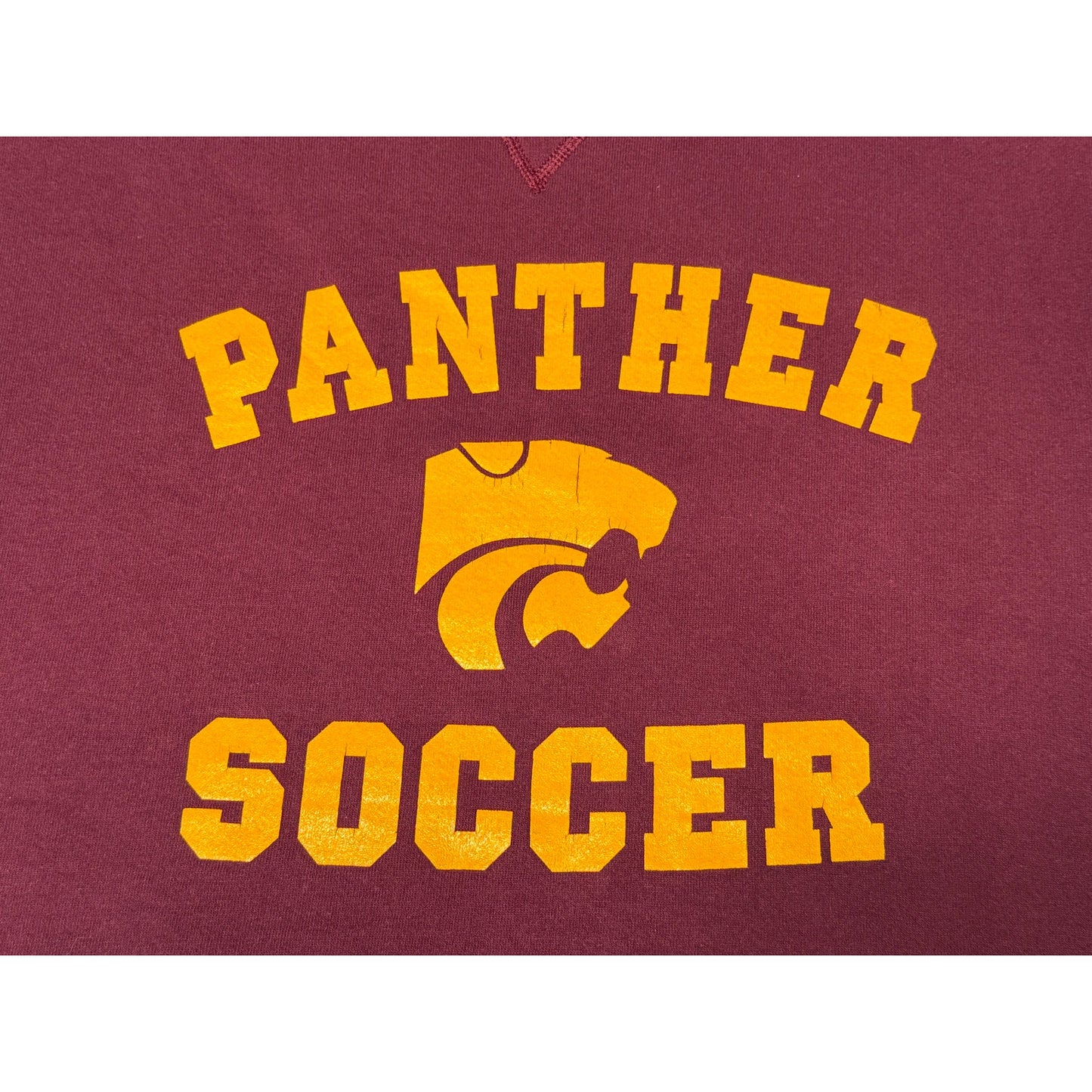 Vintage 90s Panther Soccer Russell Athletic Adidas Crewneck Sweatshirt Large