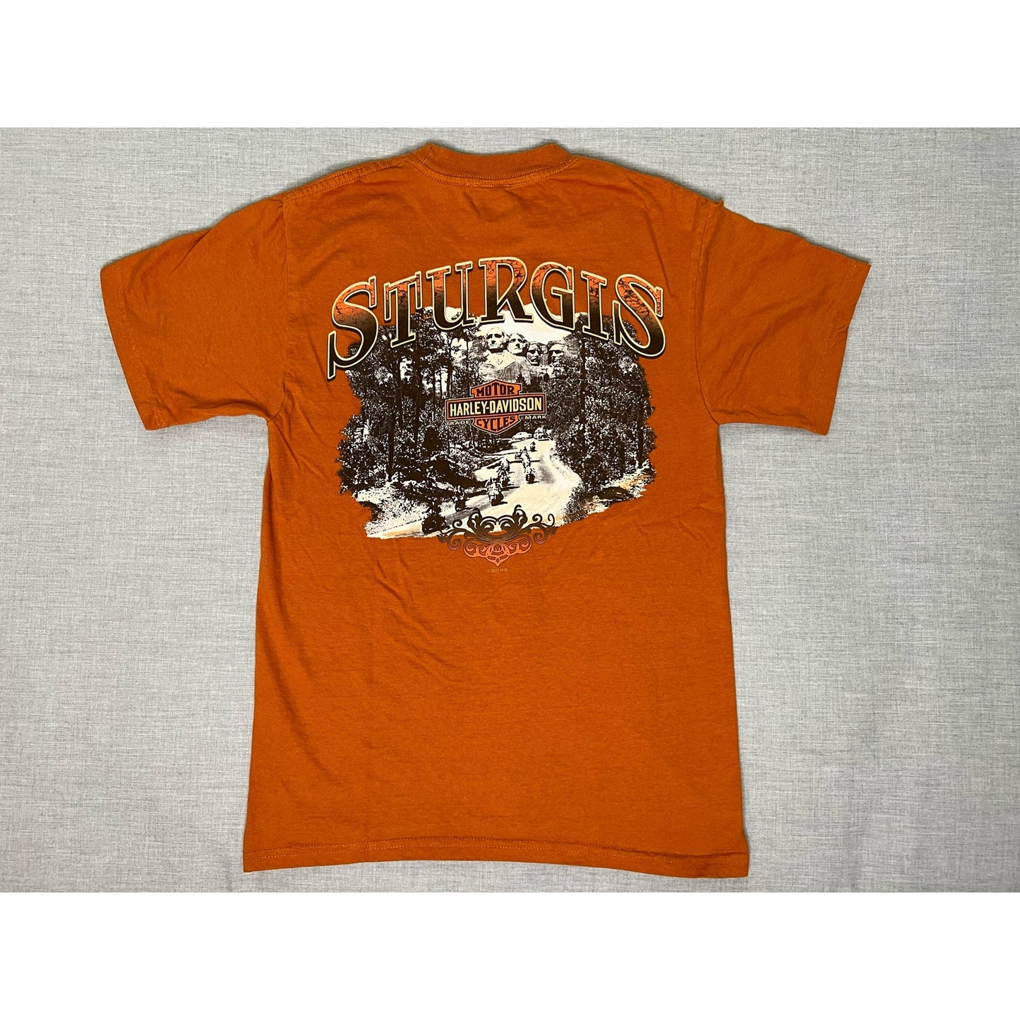Harley Davidson Sturgis South Dakota Mount Rushmore T-shirt Small