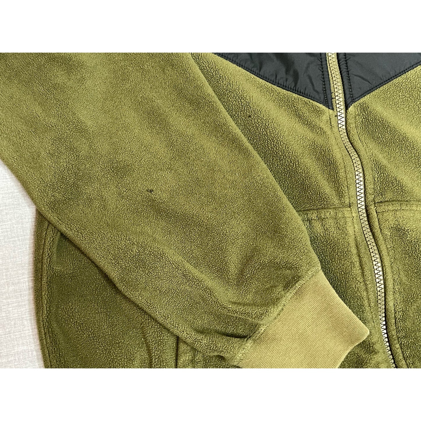 Nike Color Block Full Zip Fleece Hoodie Sweatshirt Medium