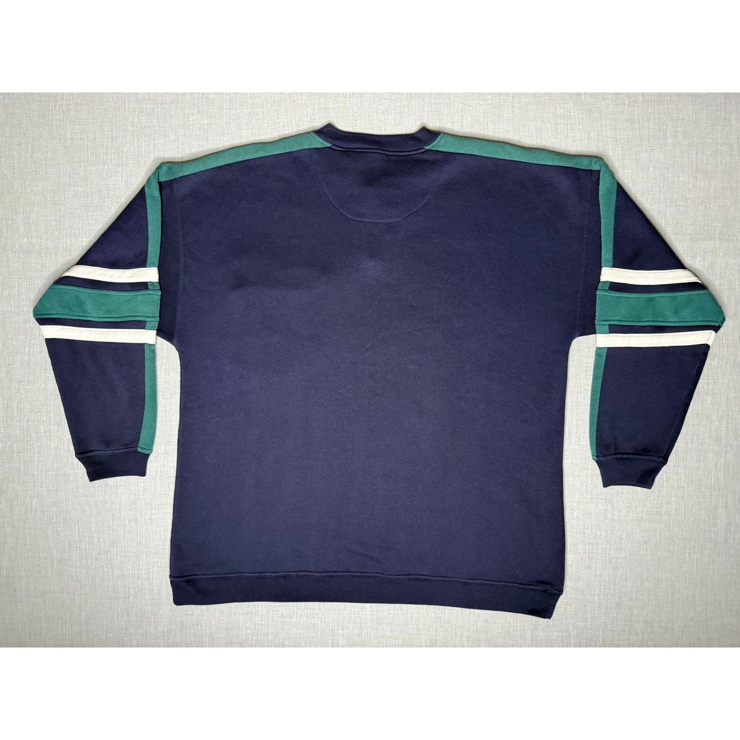 Vintage Penguin Sport Button Crewneck Sweatshirt 2XL