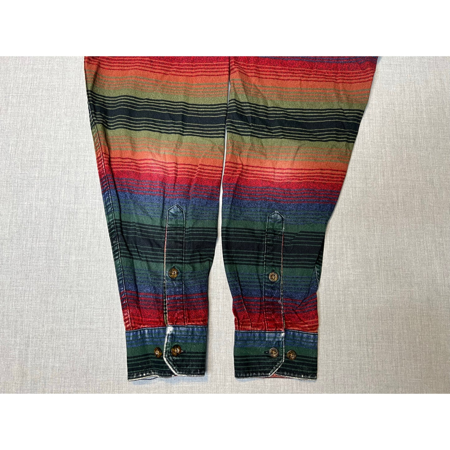 Vintage Woolrich Stripped Button Down Shirt Large