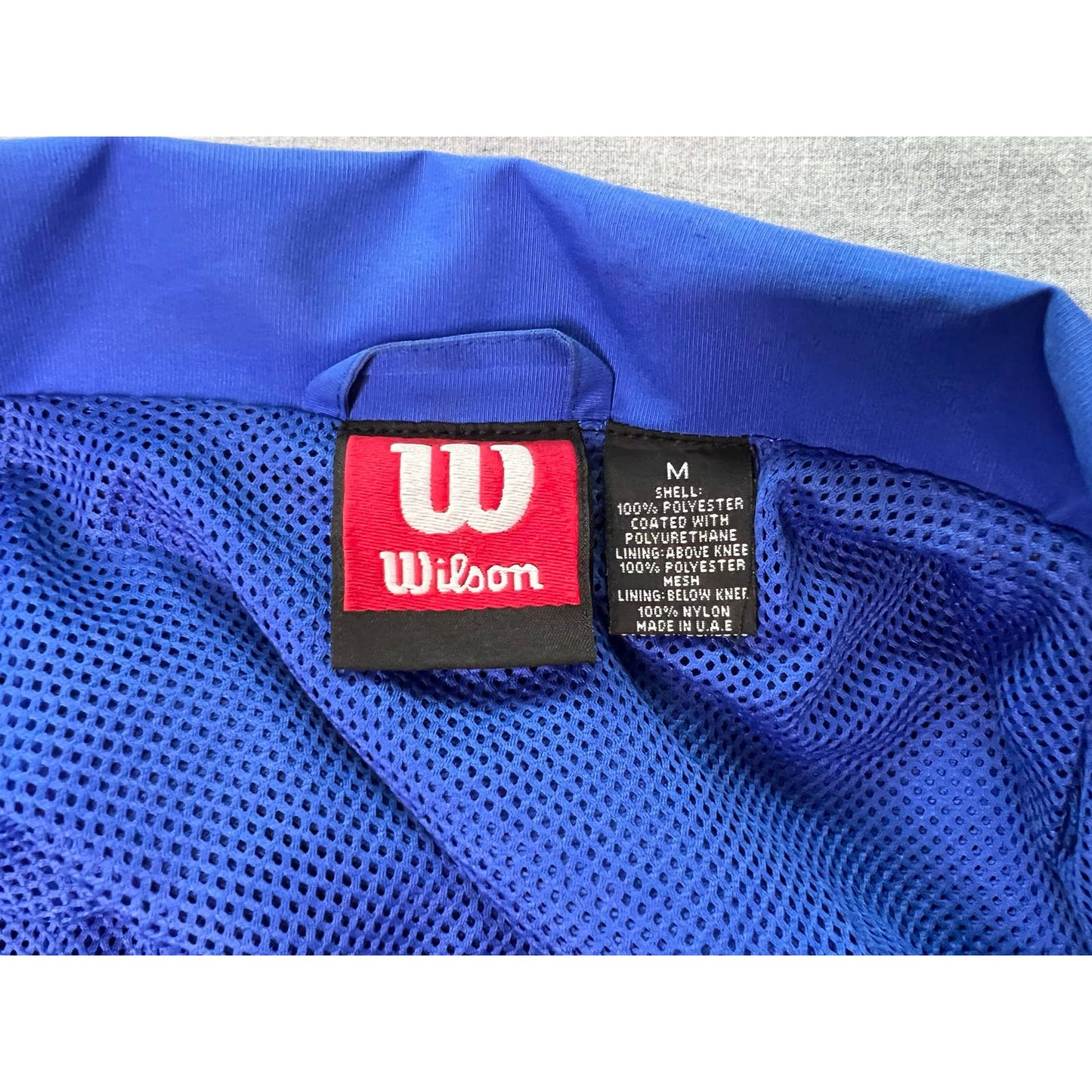 Vintage Wilson Windbreaker Full Zip Athletic Jacket Medium