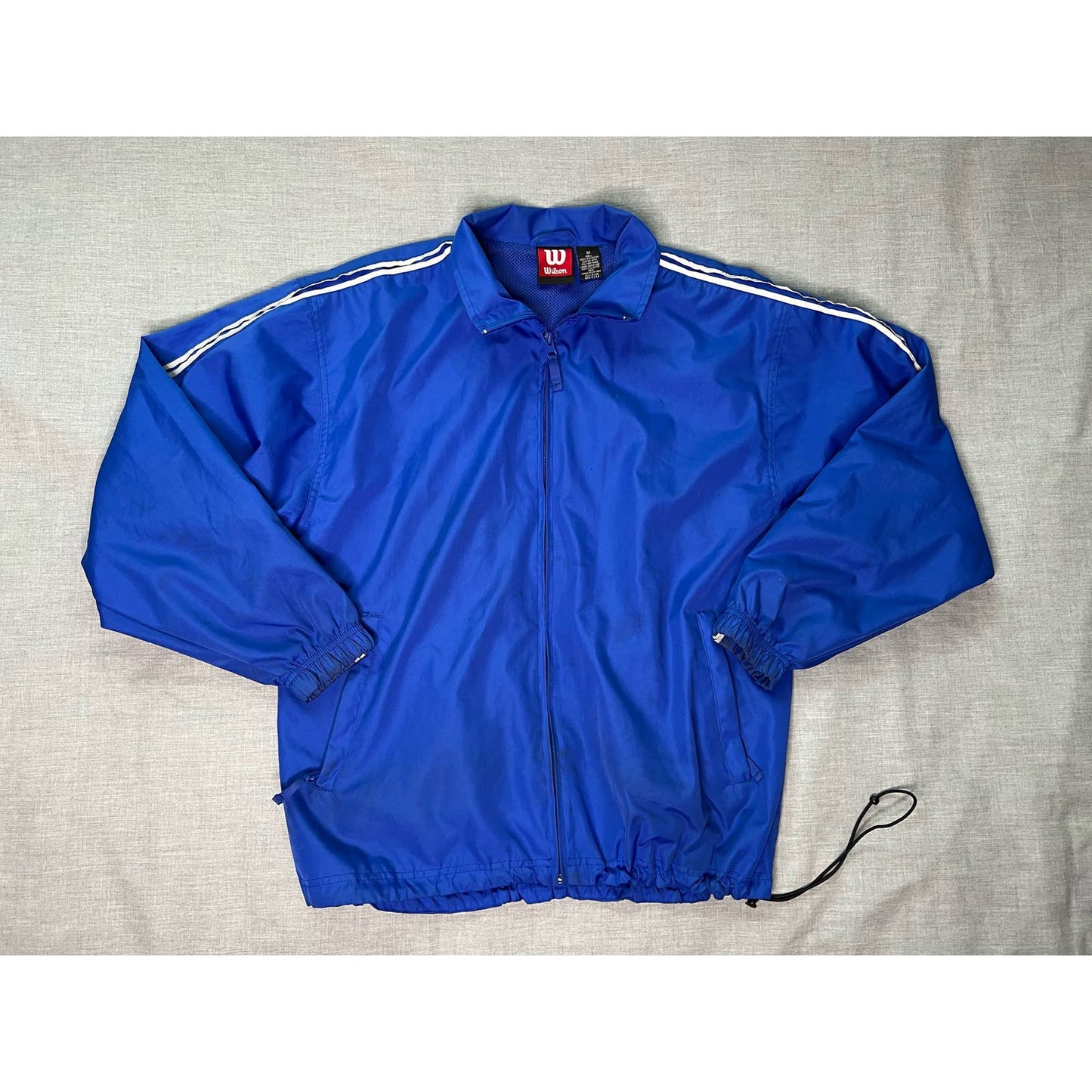 Vintage Wilson Windbreaker Full Zip Athletic Jacket Medium