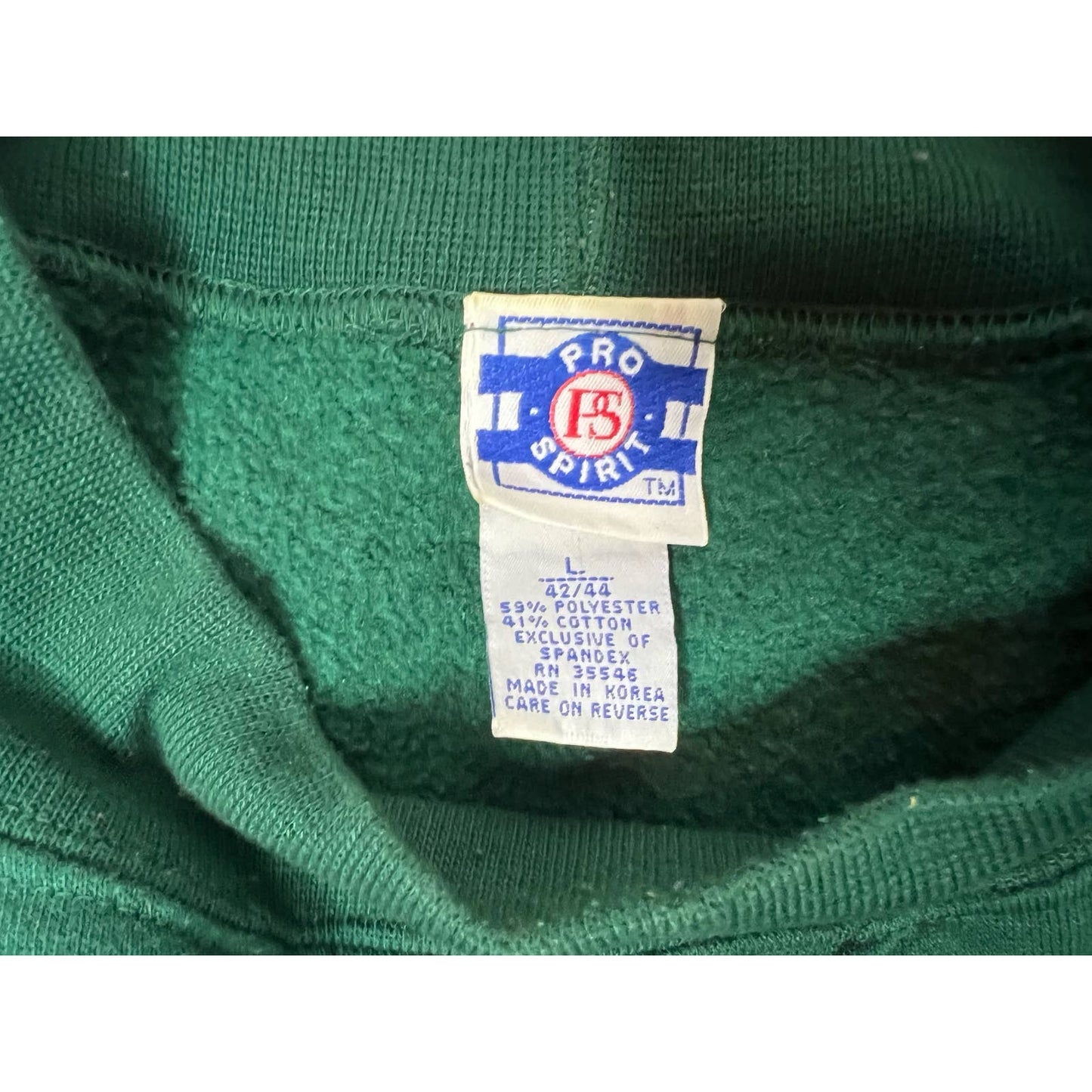 Vintage Pro Spirit Embroidered Pullover Crewneck Sweatshirt Large