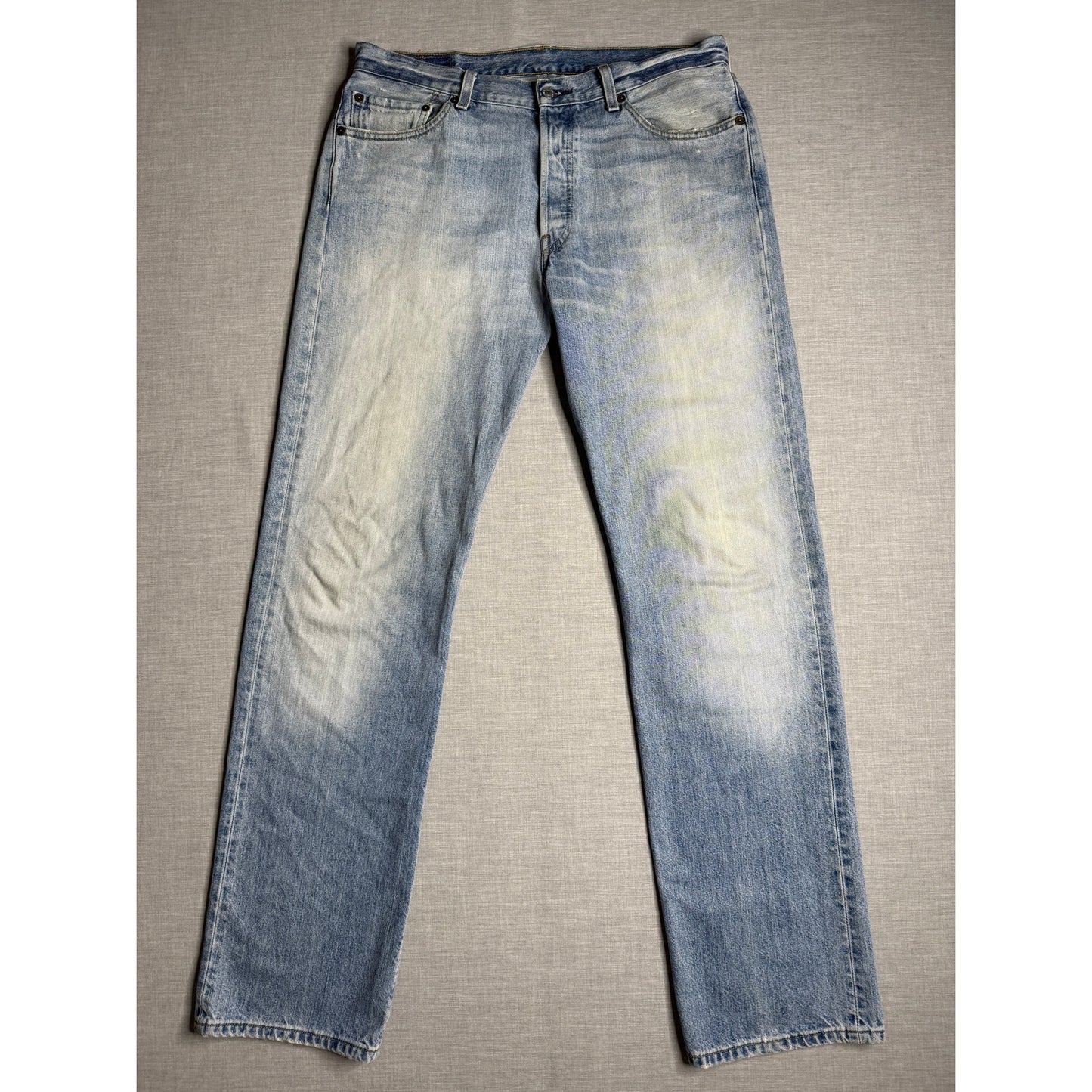 Vintage Levi's 501 Original Straight Fit Light Wash Jeans 34x36