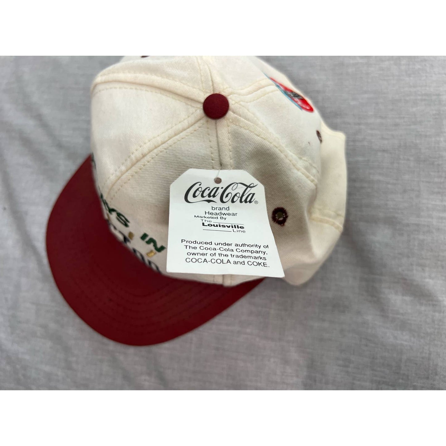 Vintage 90s Always In Houston Coca-Cola Adjustable Hat