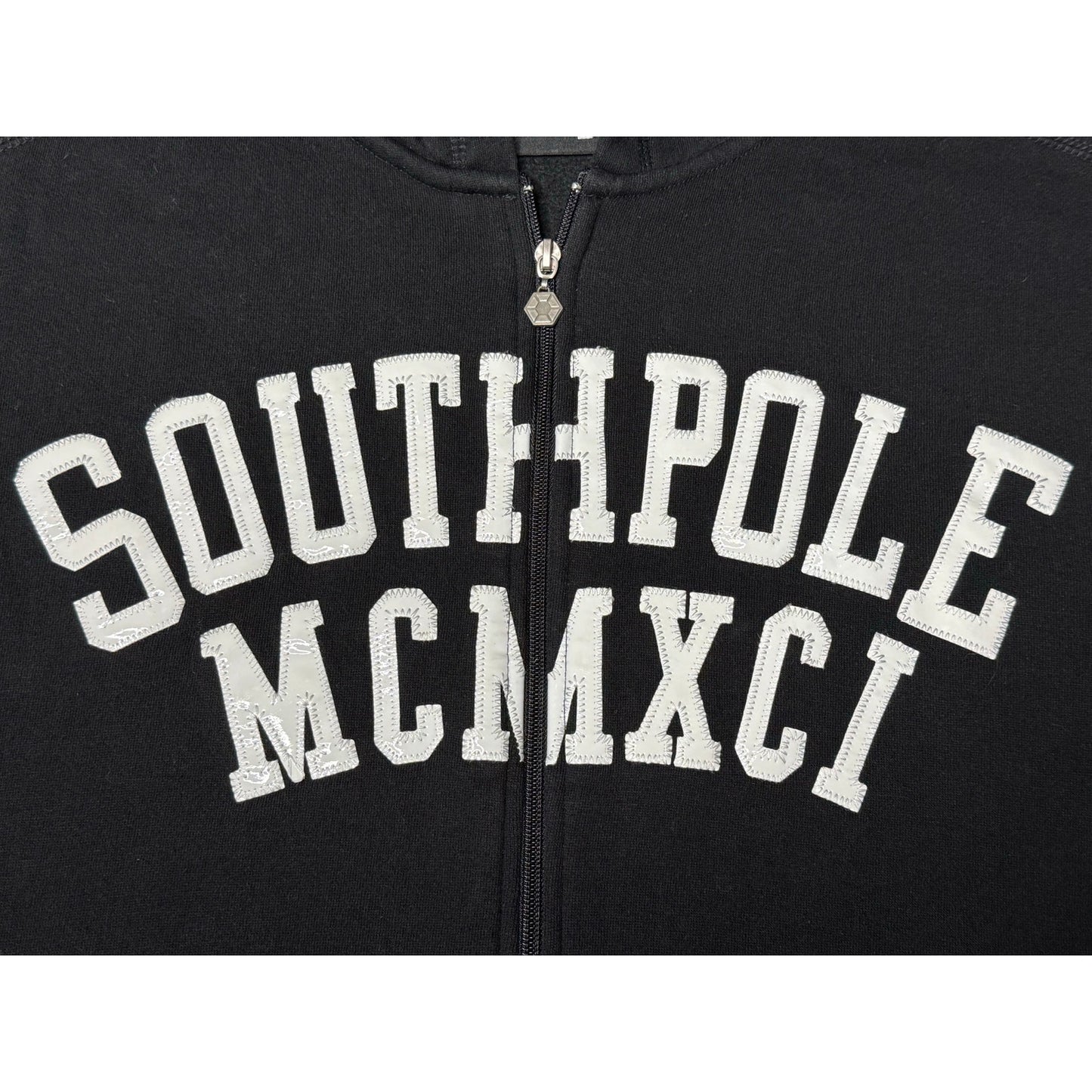 Southpole Authentic Collection Stitched Logo Full Zip Hoodie Large