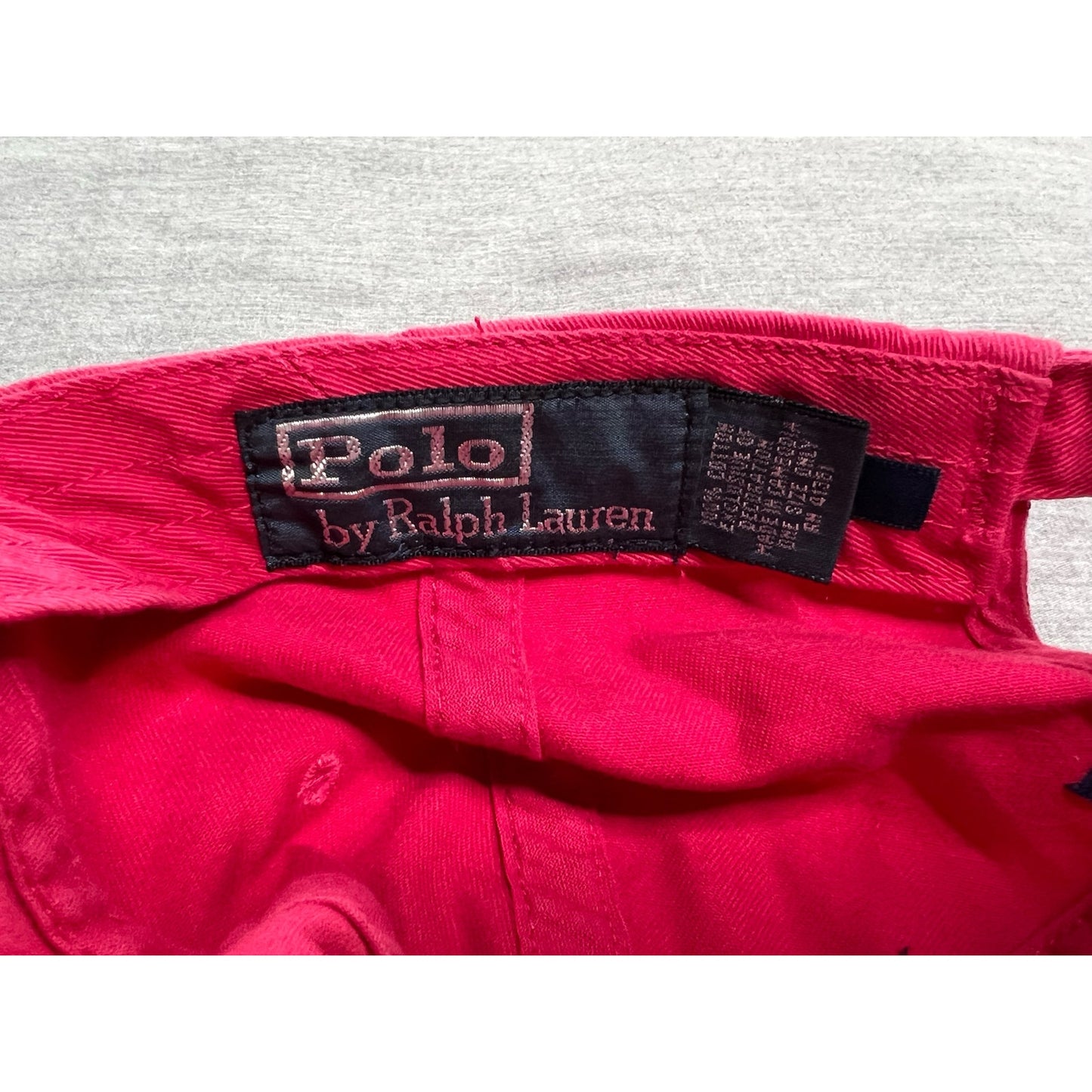 Vintage Polo Ralph Lauren Pink Adjustable Baseball Cap