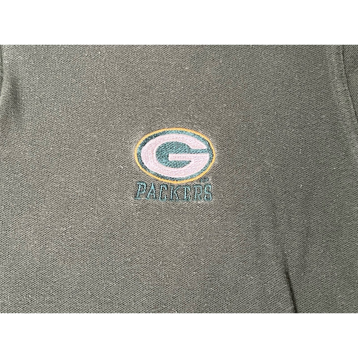 Vintage Green Bay Packers Logo 7 NFL Polo Shirt Large