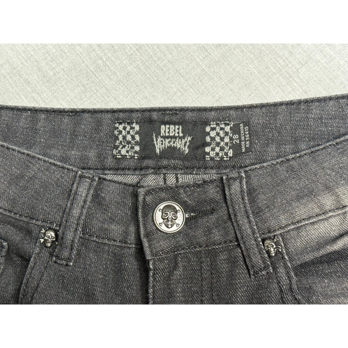 Rebel Vengeance Stacked Flared Jeans 28
