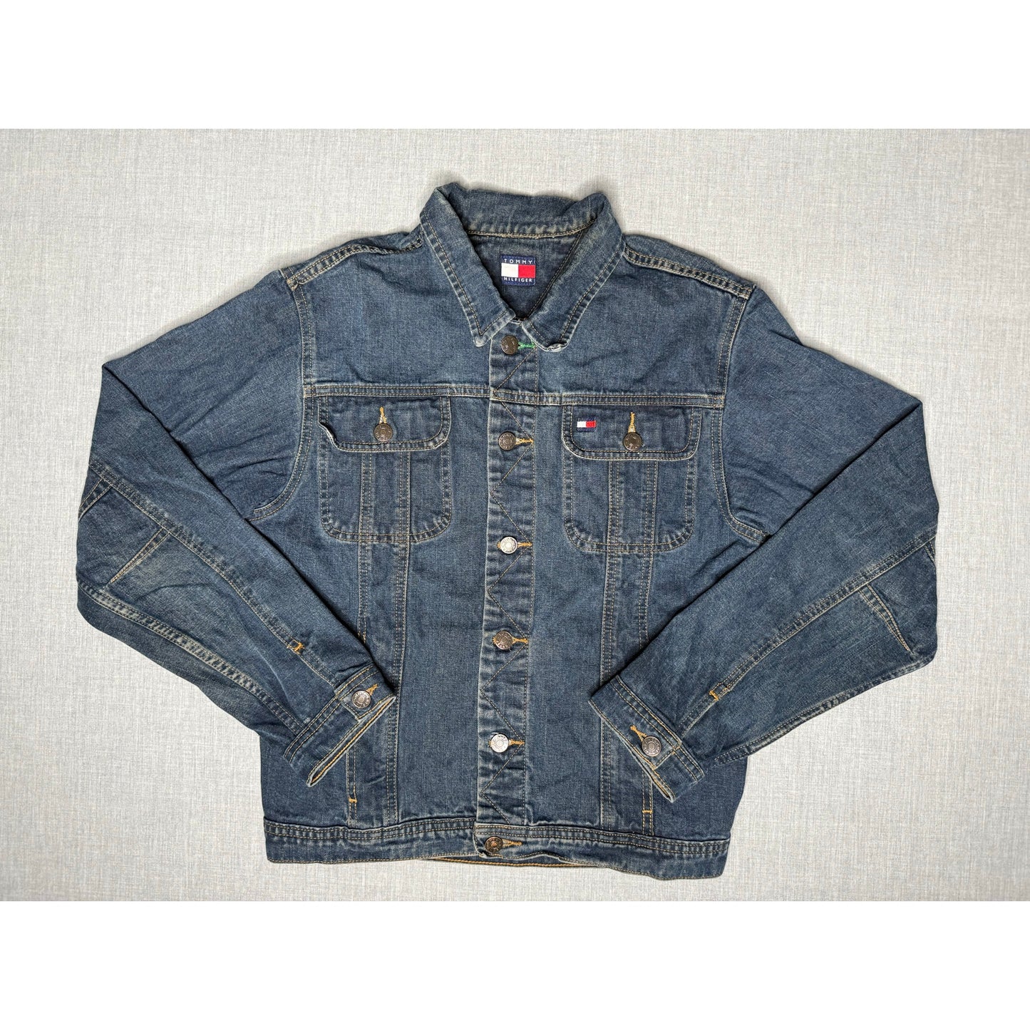 Tommy Hilfiger Button Up Denim Jean Jacket Women’s XL