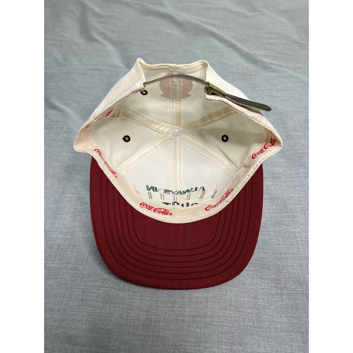 Vintage 90s Always In Houston Coca-Cola Adjustable Hat