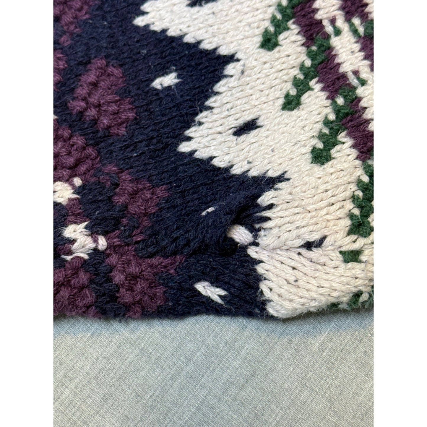 Vintage Cambridge Classics Knit Patterned Pullover Sweater XL