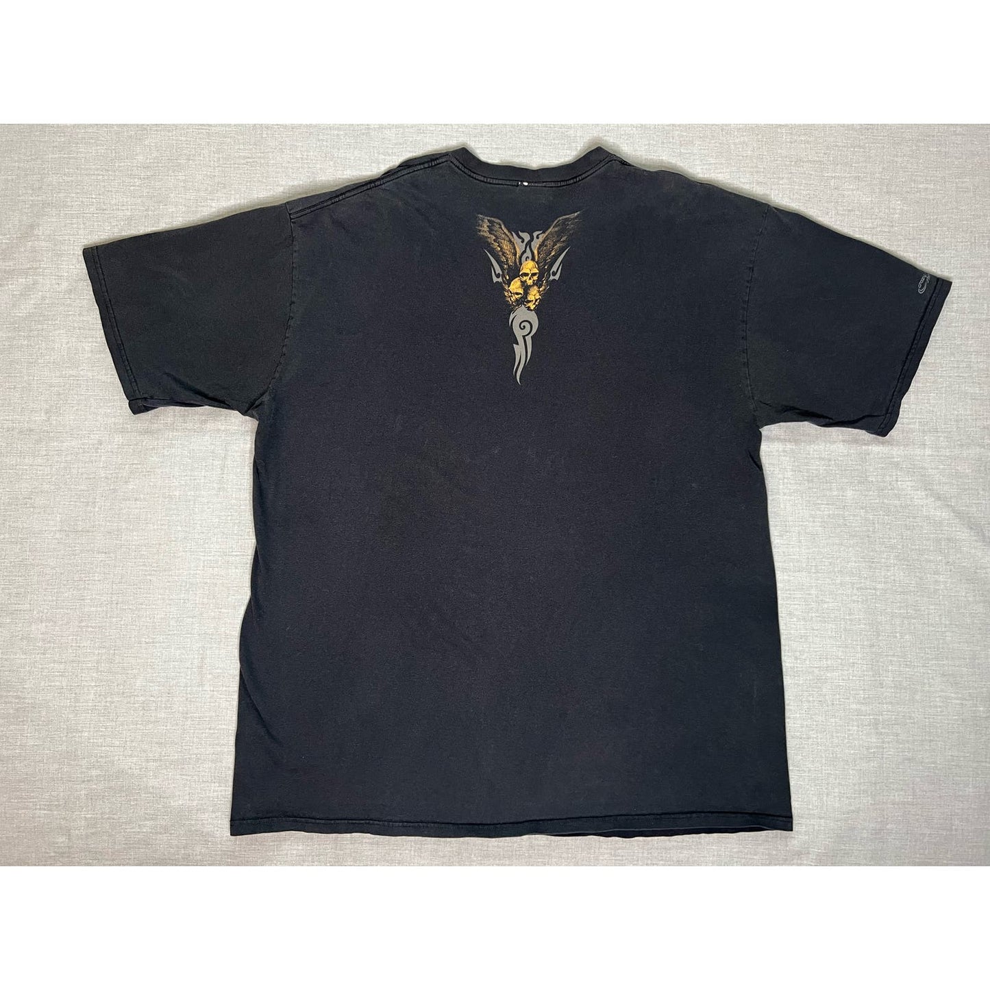 Vintage Crazy Shirts Tribal Skull Double Sided T-shirt 2XL