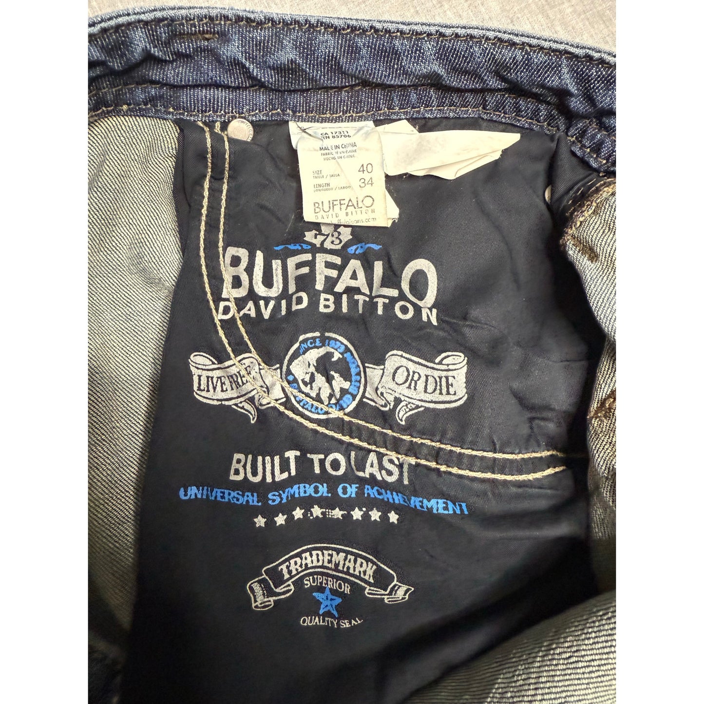 Buffalo David Bitton Driven Straight Fit Jeans 40x34