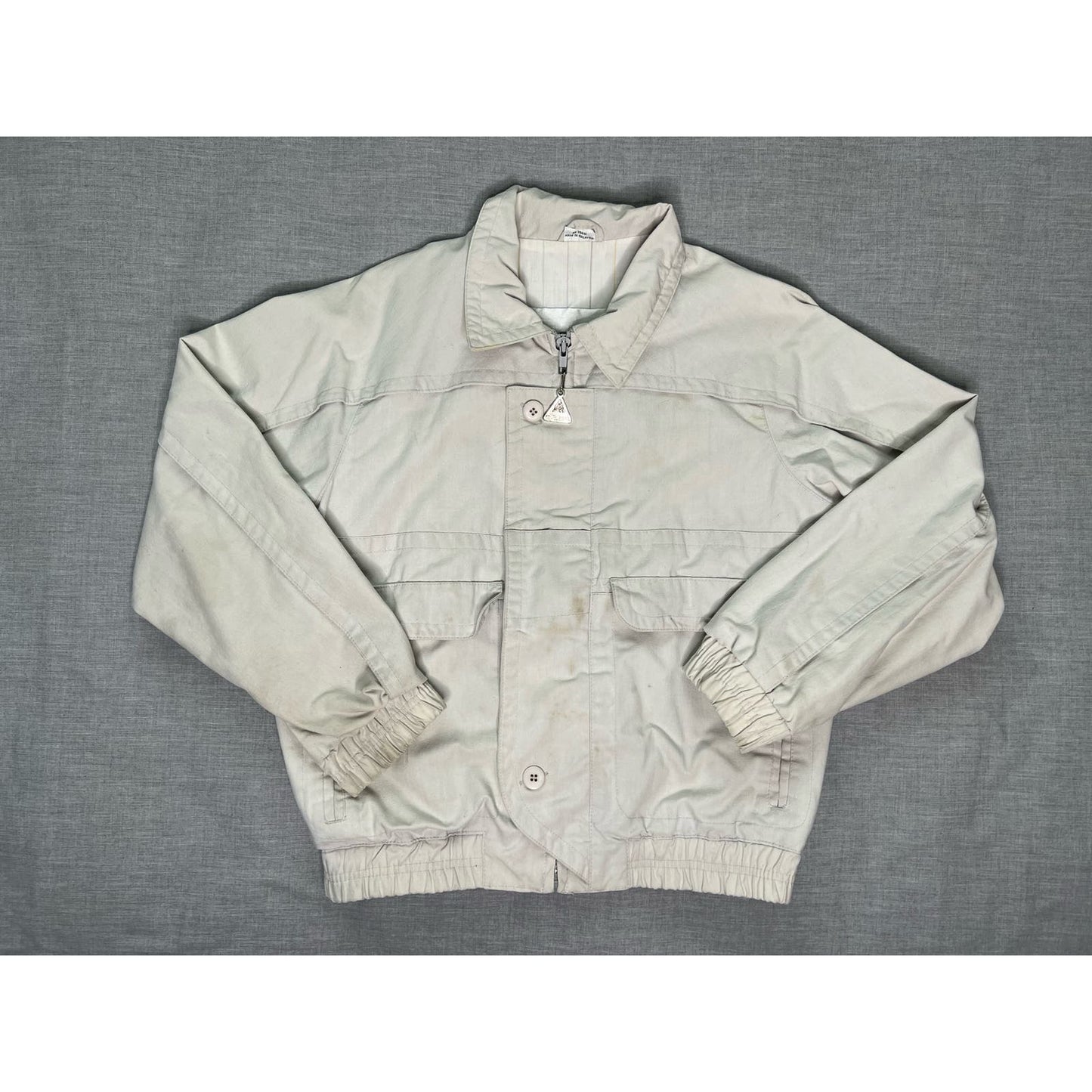 Vintage Pacific Trail Cream Full Zip Collared Jacket Womens 14