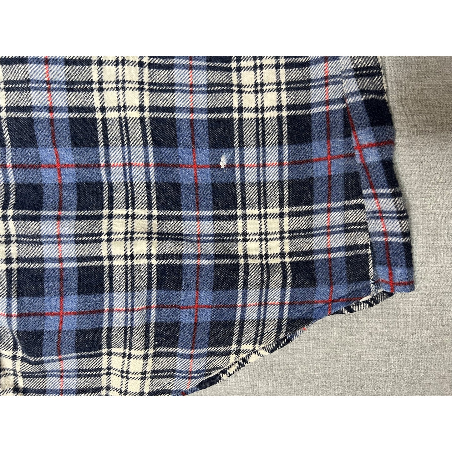 Vintage Sears Plaid Flannel Button Up Shirt Medium