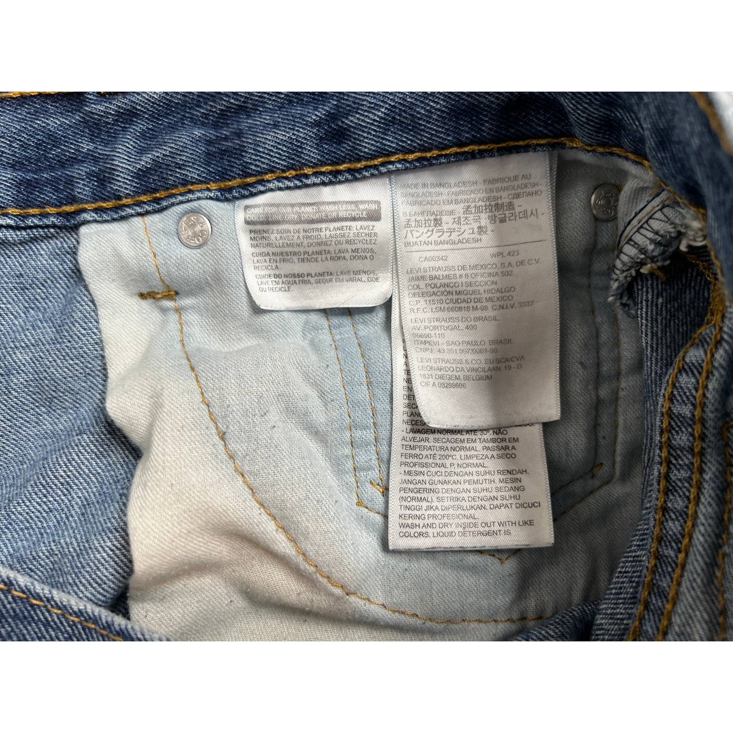 Levi′s 505 Distressed Blue Jeans 32x30