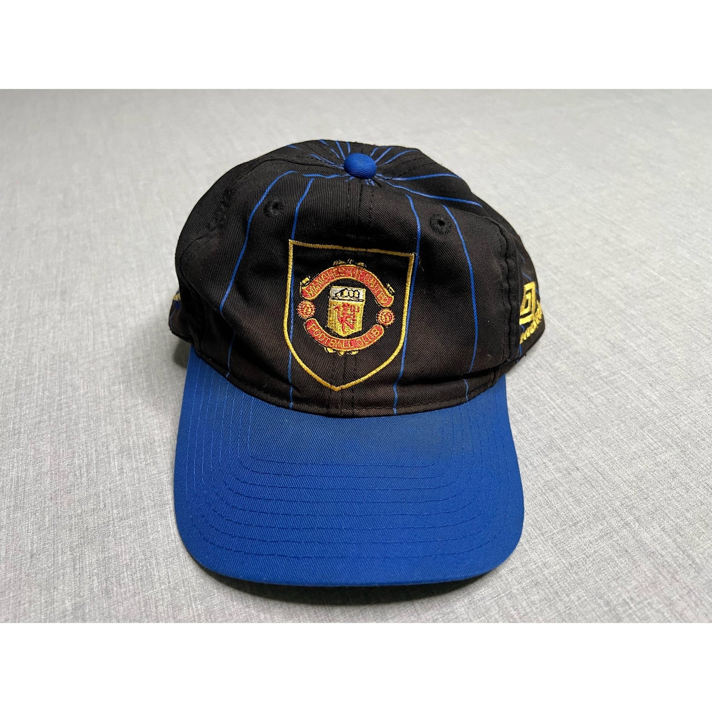 Vintage 90s Manchester United Football Soccer Umbro Snapback Hat