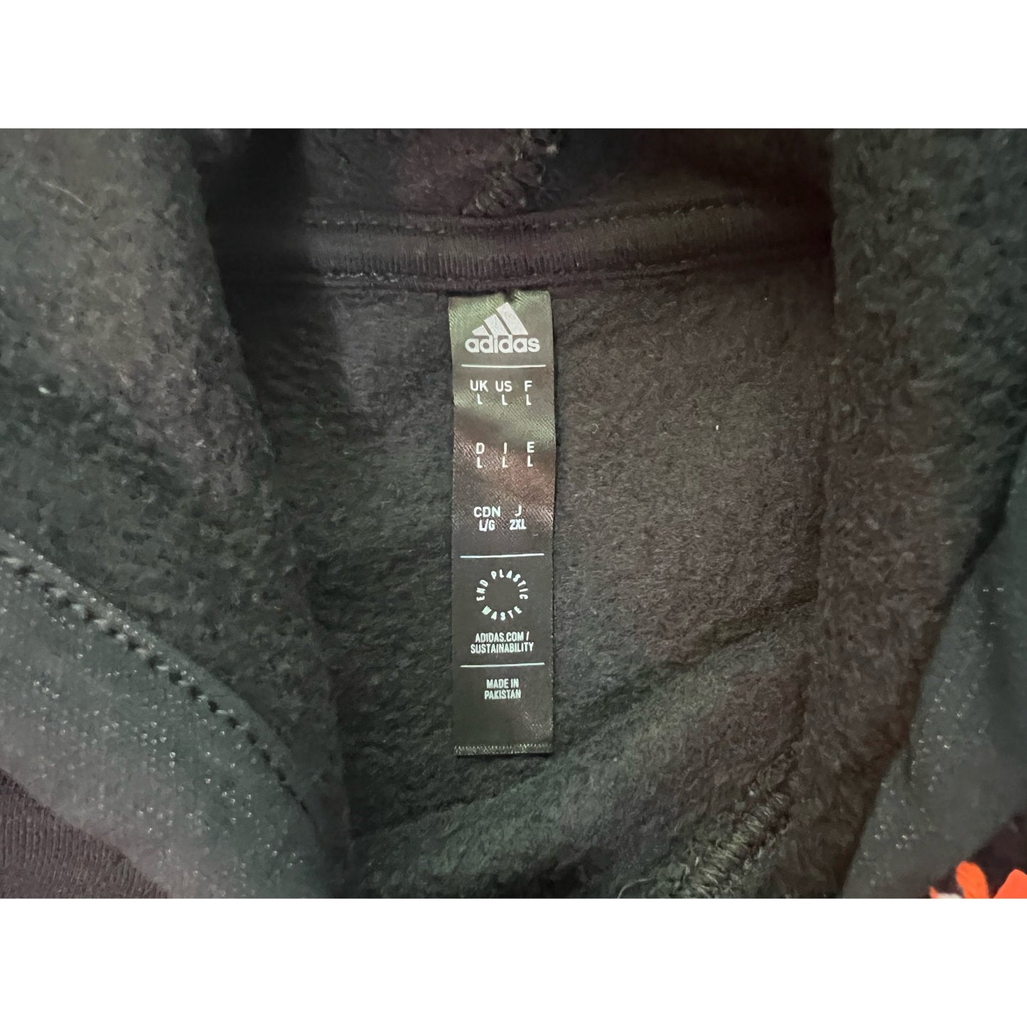 Adidas Pouch Pocket Pullover Hoodie Sweatshirt Large