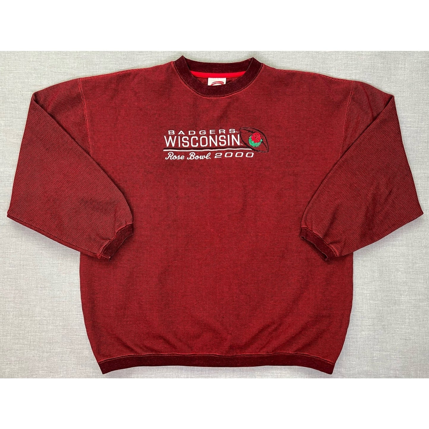 Vintage 2000 Wisconsin Badgers Rose Bowl Crewneck Sweatshirt Large