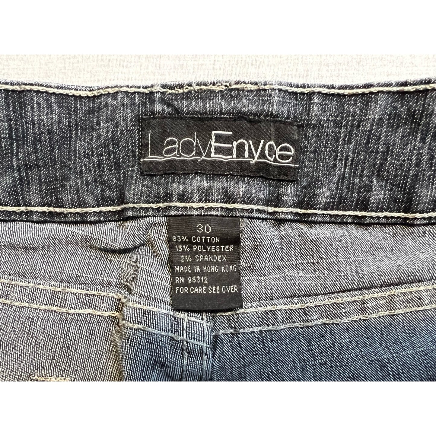 Vintage Y2K Lady Enyce Patched Cropped Capri Jeans Women's 30x22