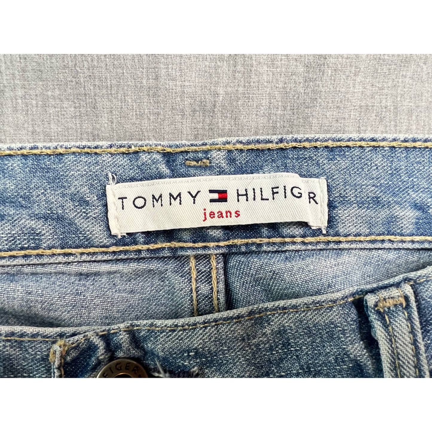 Tommy Hilfiger Bootcut Blue Jeans Womens Size 10 Large 33x32