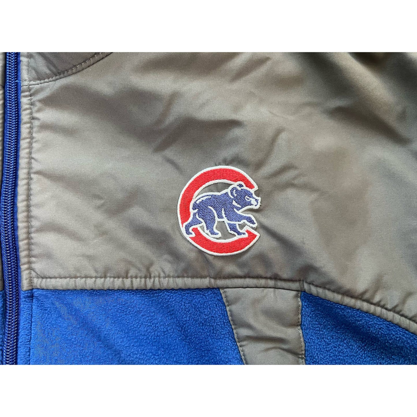 Chicago Cubs Majestic MLB Full Zip Fleece Sweatshirt XL