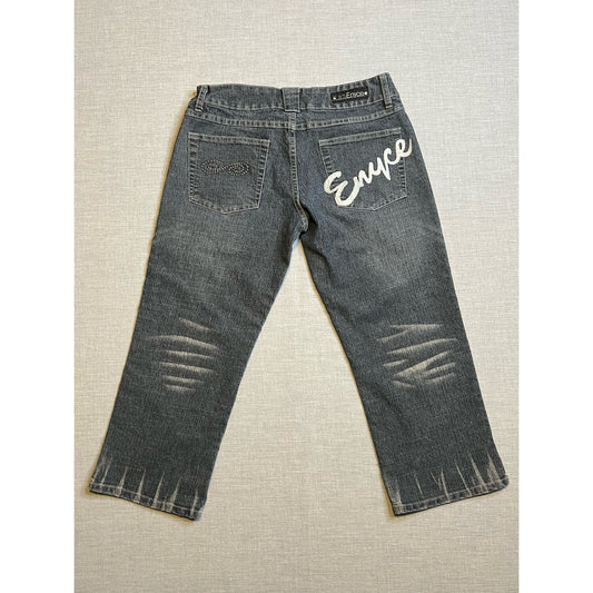 Vintage Lady Enyce Patched Faded Capri Jeans 30x22