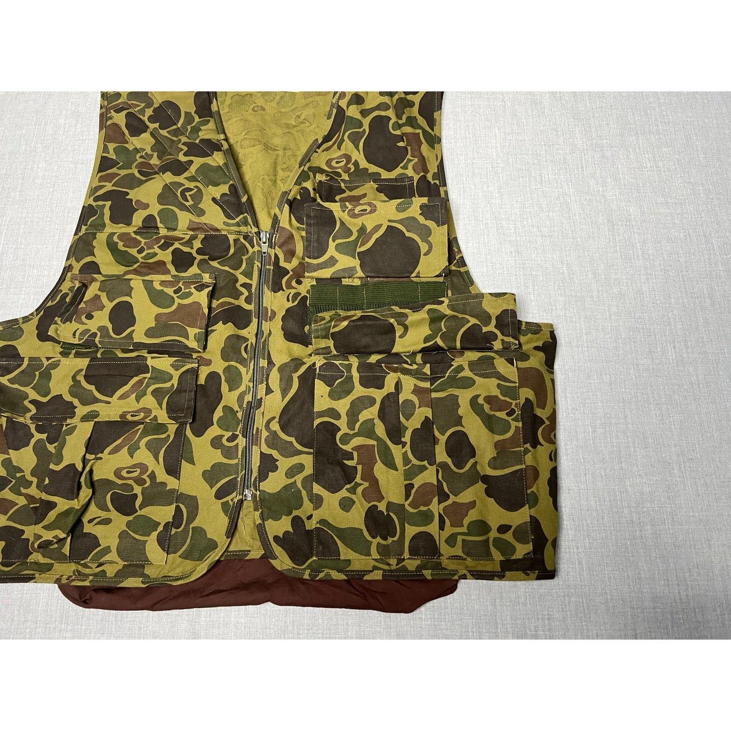 Vintage 90s Redhead Blue Bill Duck Camo Hunting Vest XL