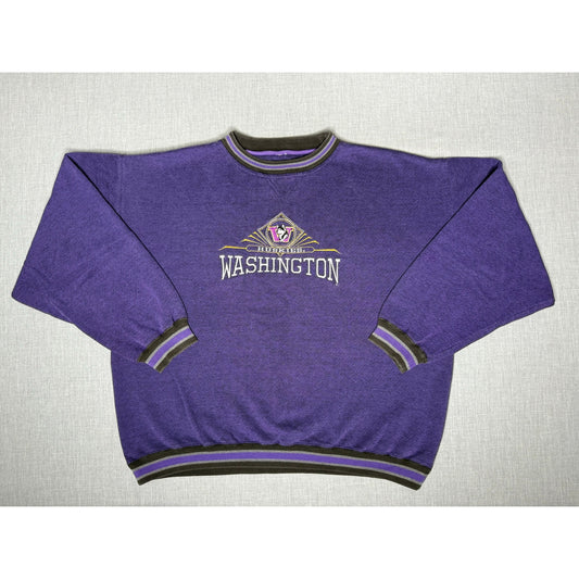 Vintage Washington Huskies Pullover Knit Crewneck Sweatshirt XL