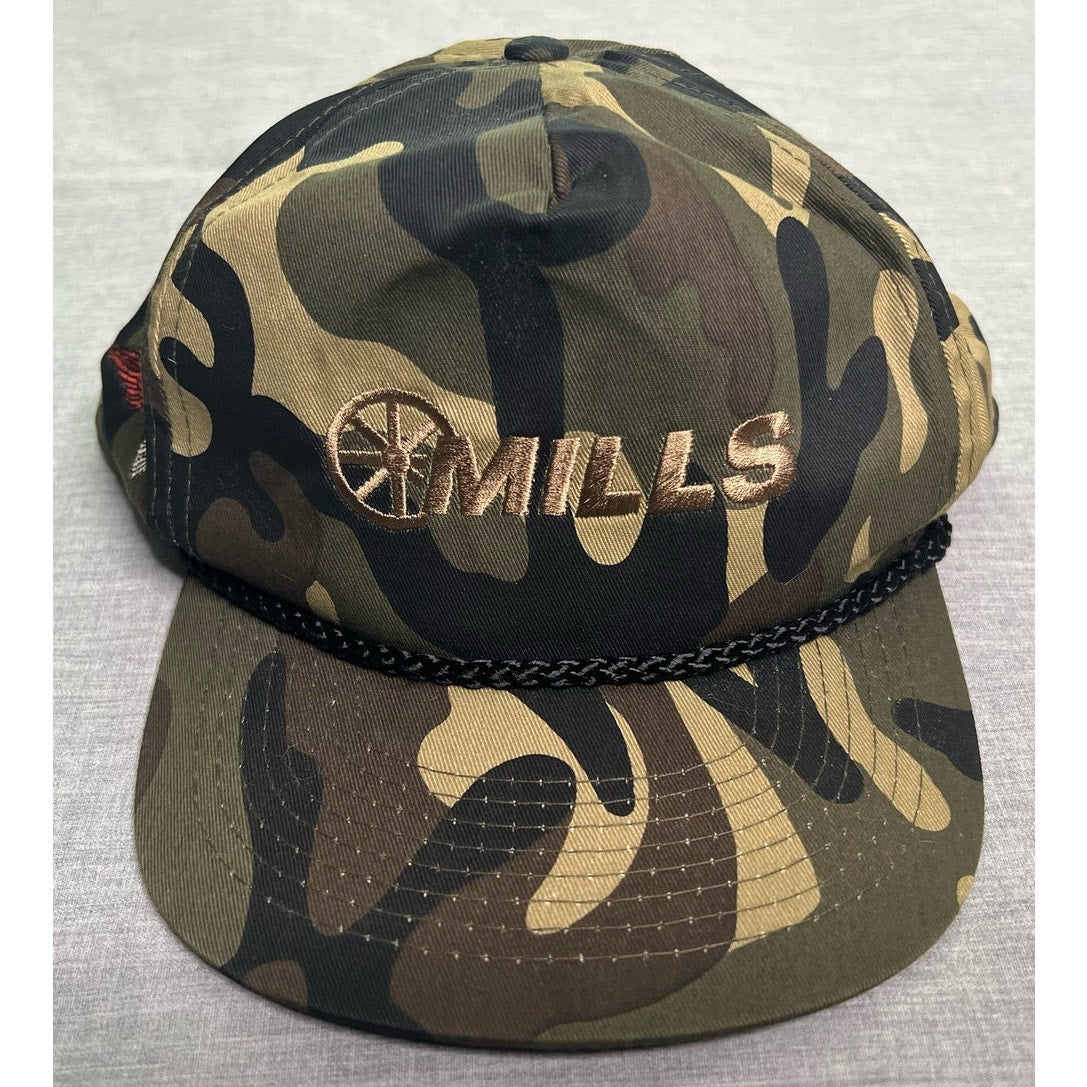 Vintage Mills Auto Group Pheasant Camo Hunting Snapback Hat
