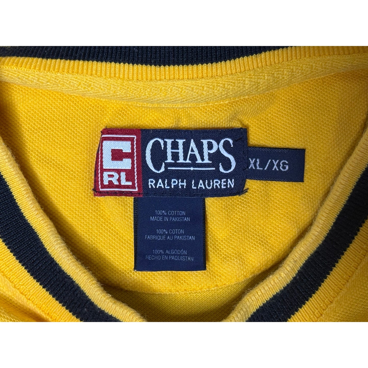 Vintage Chaps Ralph Lauren Knit Pocket T-shirt XL
