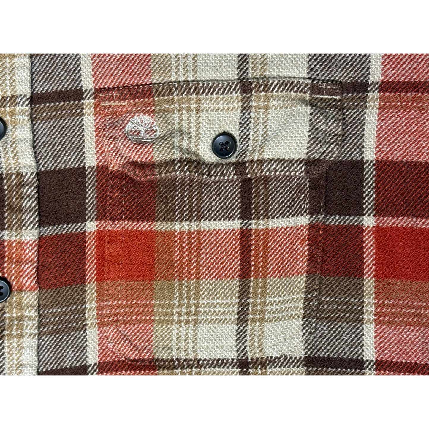 Timberland Button Up Flannel Shirt Large