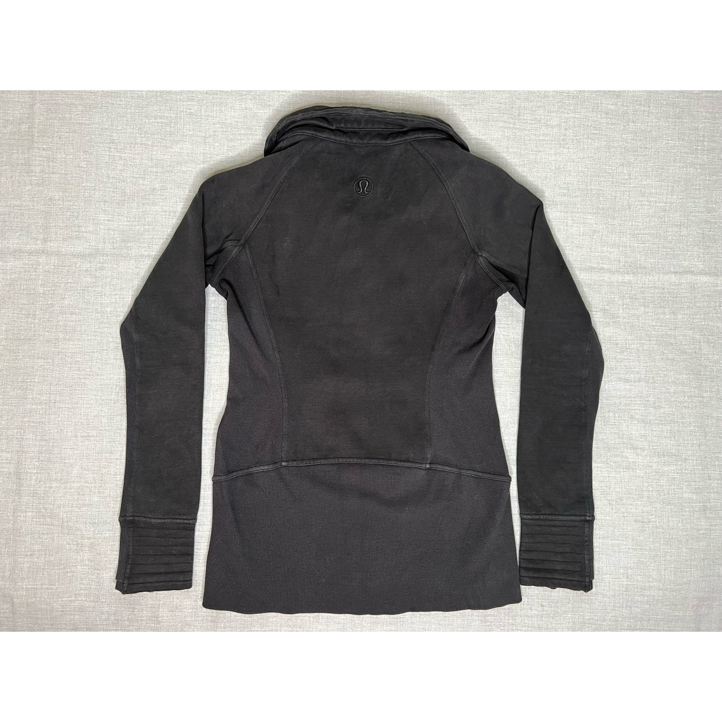 Lululemon Full Zip Black Collared Sweatshirt Women’s 6