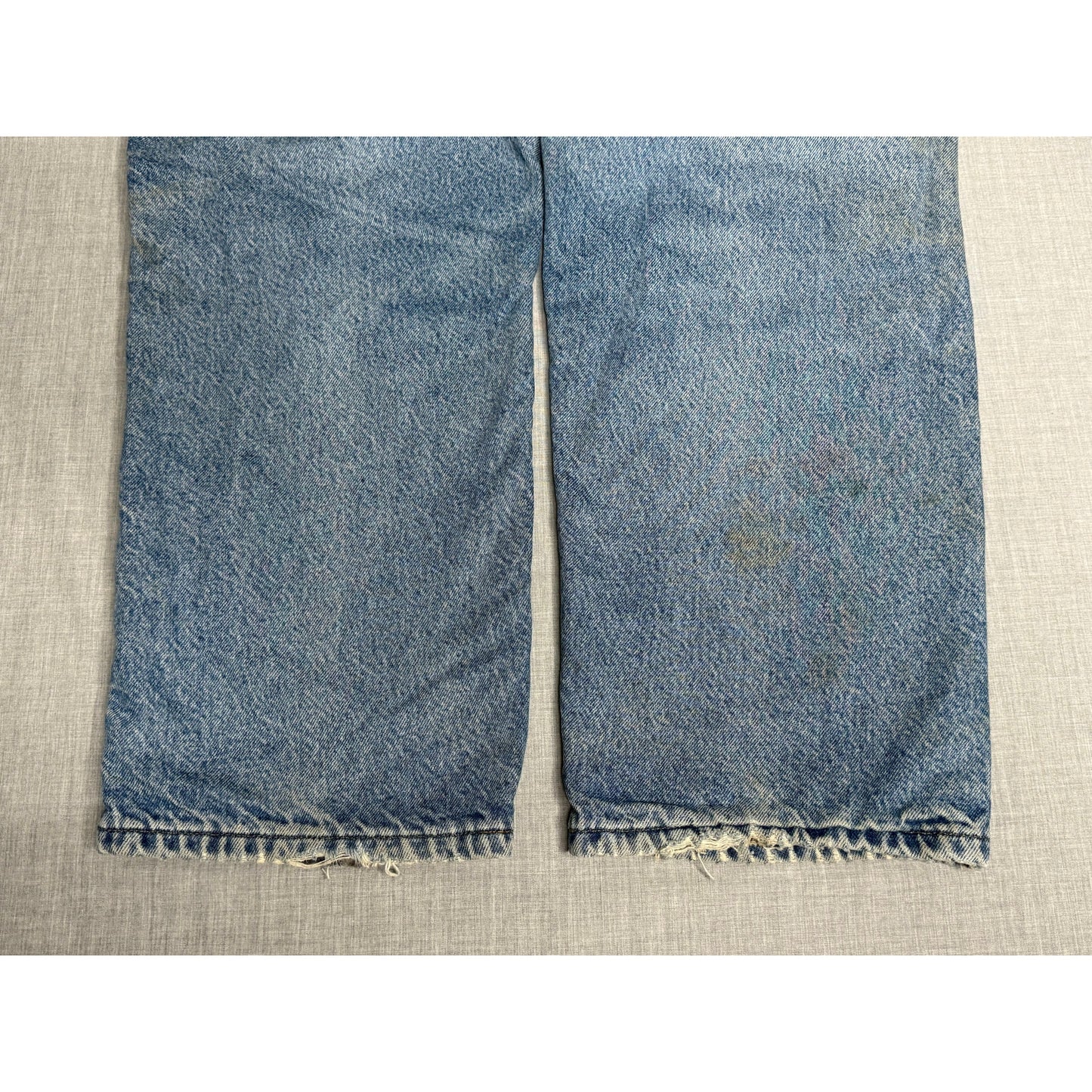 Carhartt Flannel Lined Heavyweight Carpenter Workwear Jeans 35x30