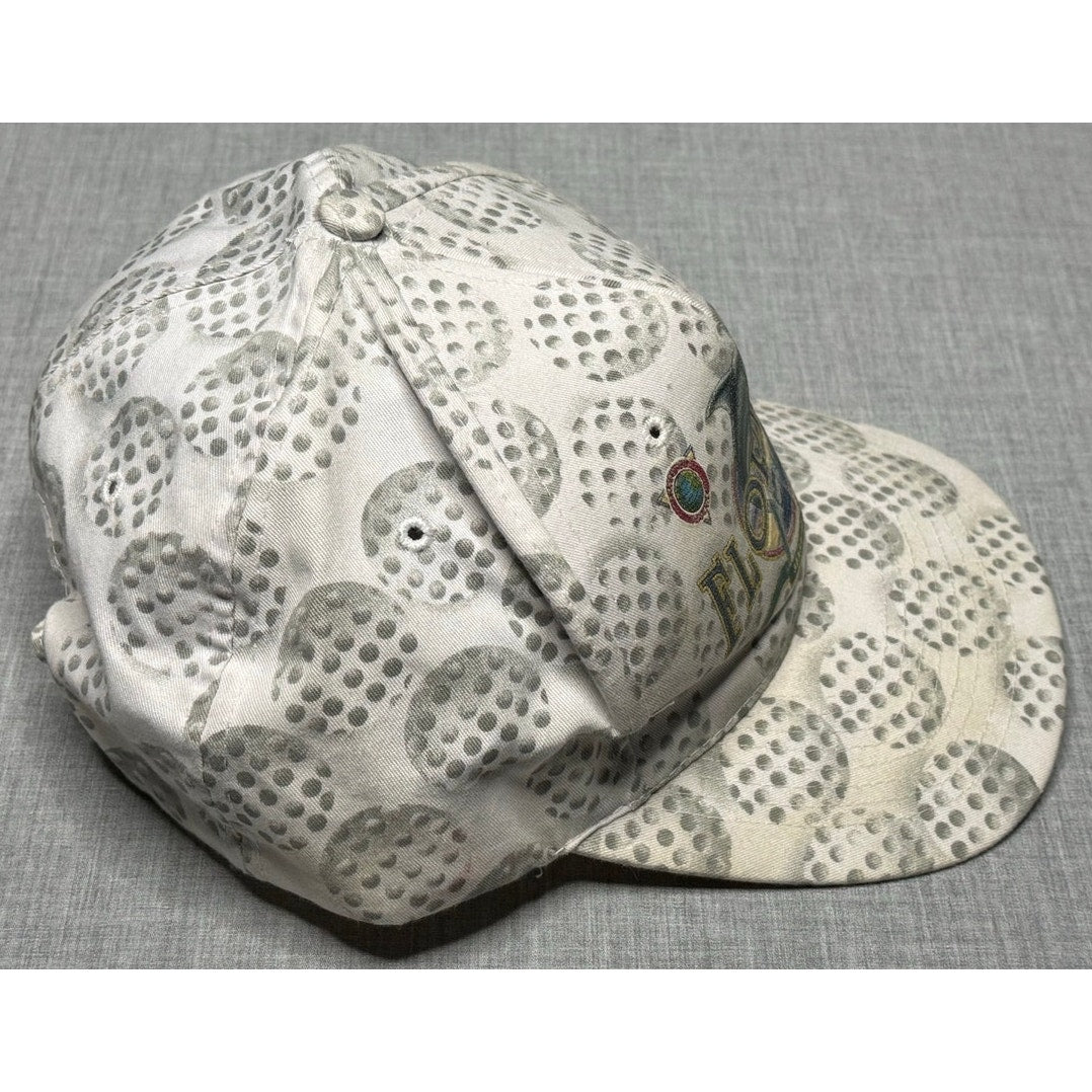 Vintage 90s Florida Golf Ball All Over Print Snapback Hat