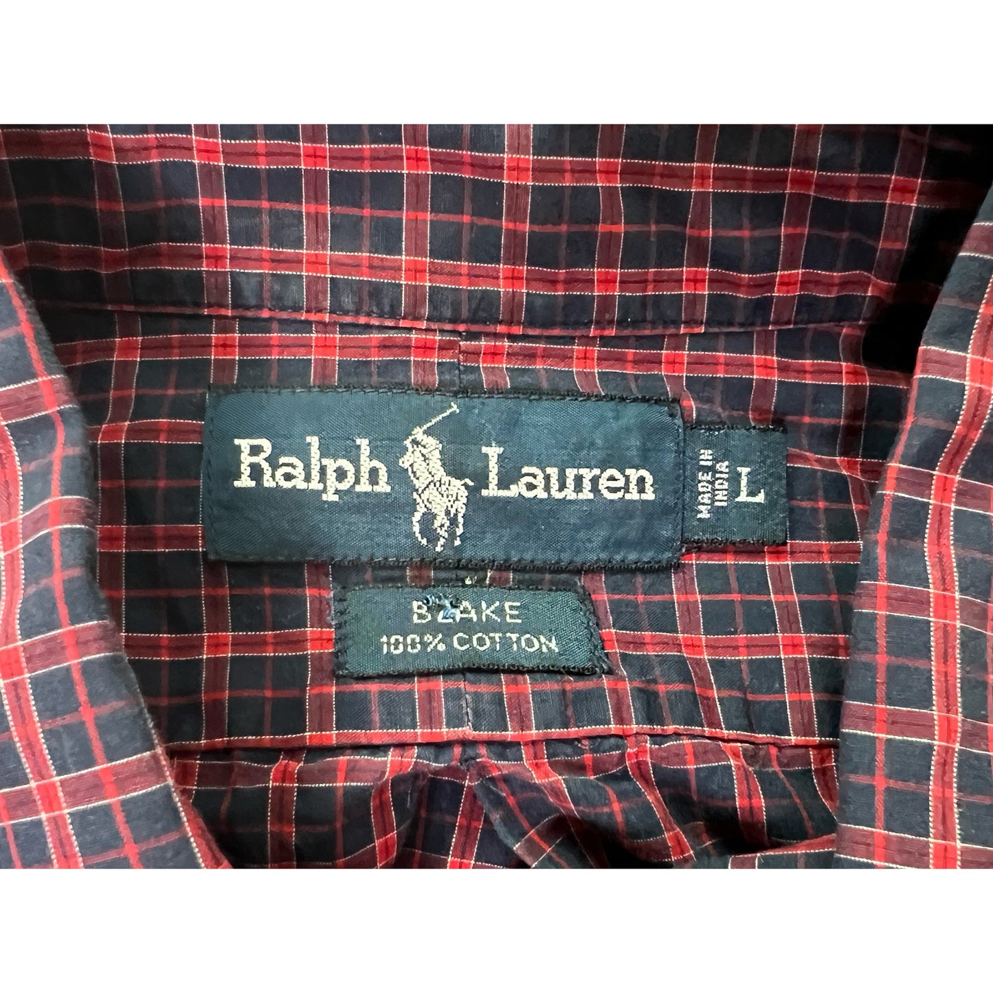 Vintage Polo Ralph Lauren Blake Plaid Button Down Shirt Large